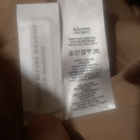 New! Ann Taylor Leopard Print Cotton Peacoat sz. MED 8-10 (12) - Picture 8 of 9